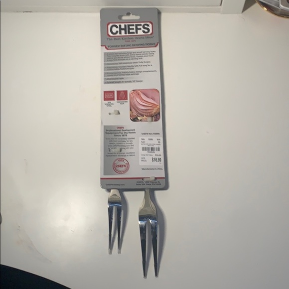 CHEFS Froged bistro 2PC serving forks - Picture 2 of 3